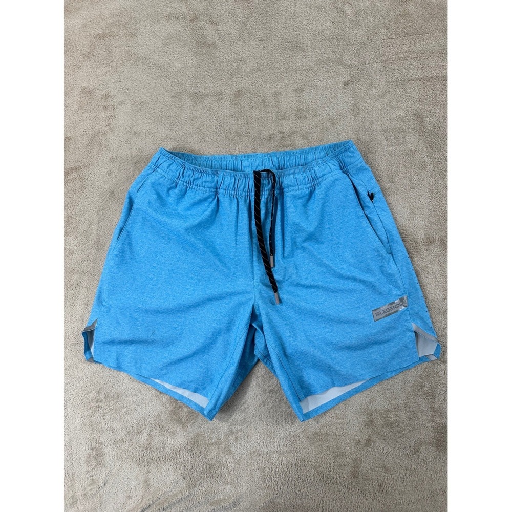 Legends Hawthorn Athletic Lined Shorts 7" Men's size Medium Blue Drawcord